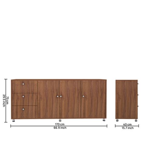 Plush chest of drawer | Walnut