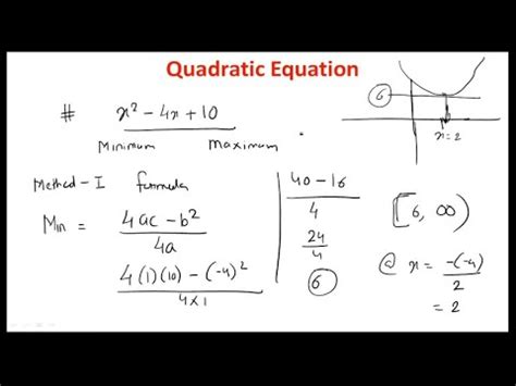 Maximum Minimum Value of Quadratic Expression: Quadratic Equations ...