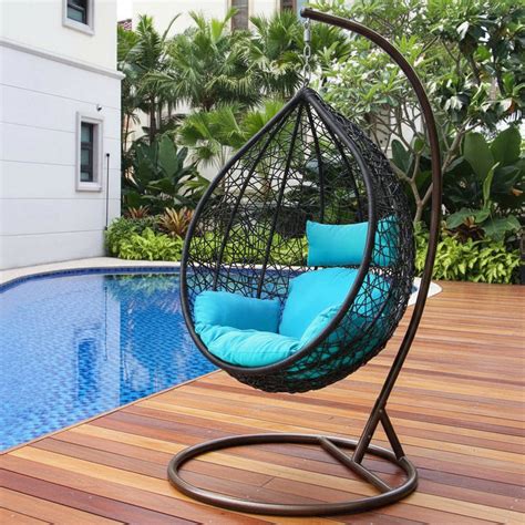 Celestino Single Seater Hanging Swing With Stand For Balcony , Garden ...