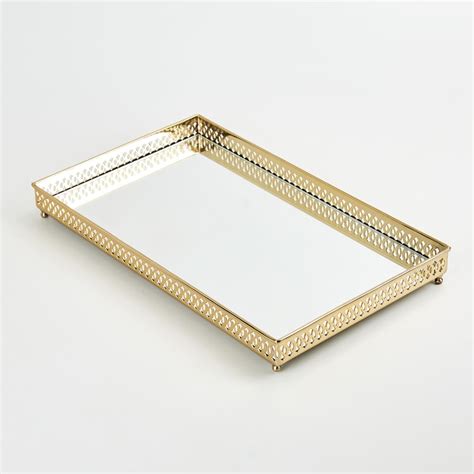 Buy Hoovu Lauren Metal Decorative Mirror Tray from Home Centre at just ...