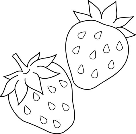 Strawberry Coloring Page Printable - prntbl.concejomunicipaldechinu.gov.co