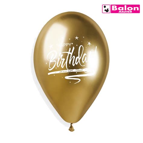 Gumeni shiny happy birthday gold 13in
