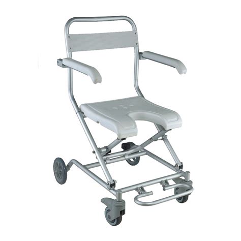Buy KosmoCare Aluminium Compact Light Weight Folding Shower Wheelchair ...