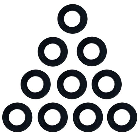 Urtop 10 Pieces Washer Ring Flat Rubber Seals Gasket Faucet Water Pipe ...