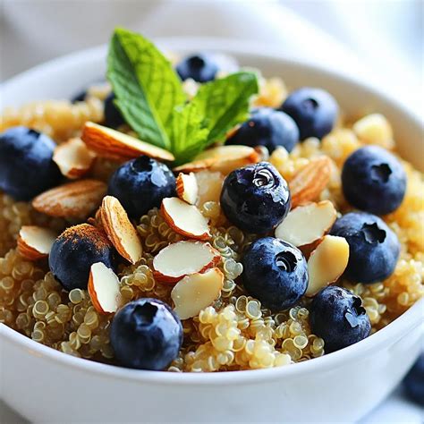 Almond Blueberry Breakfast Quinoa Energizing Start - Recipe Website