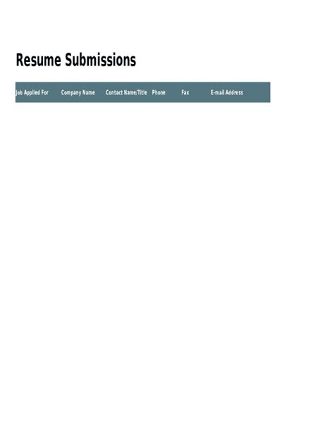 Image result for Job Search Tracking Log