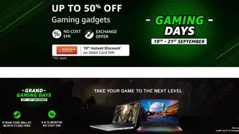 Amazon Grand Gaming Days Sale: Offers on laptops, monitors, accessories