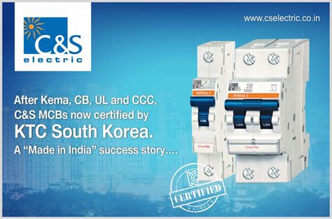 C&S MCBs now certified by KTC South Korea - C&S Electric
