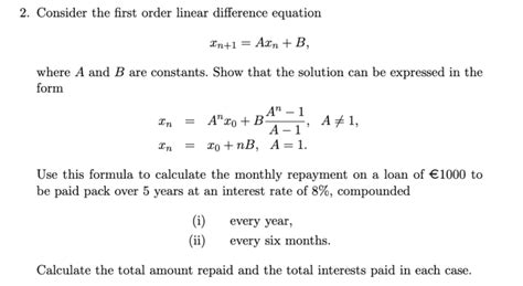 Image result for Linear Difference Equation