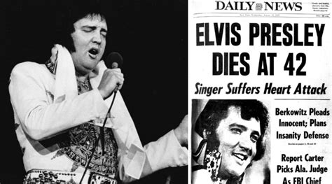 FLASHBACK: ELVIS PRESLEY DIES OF A HEART ATTACK AT 42...(AUGUST 16, 1977)