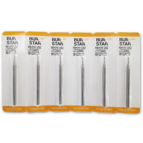 Bur Star- Hp Carbide Bur (Pack of 6) Dental Lab Material – Dental Prod