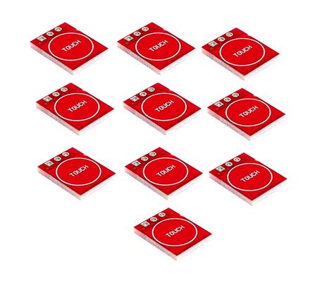 TTP223 - 1-Channel Capacitive Touch Key Switch Sensor Module (Red) | DEPOKE