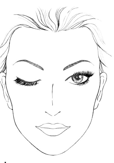 Makeup face charts, Makeup drawing, Mac face charts