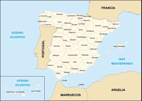 Provincias De Espana • Mapsof.net