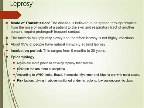 Leprosy & Anti-Leprotic Drugs | PPTX