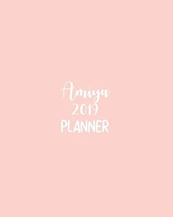 Buy Amiya 2019 Planner: Calendar with Daily Task Checklist, Organizer ...
