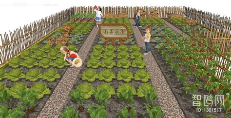 一个小农场菜园图片素材-正版创意图片600080733-摄图网