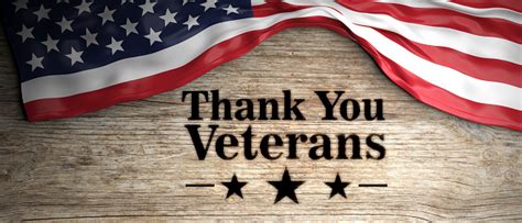 United States Flag With Thank You Veterans Message Wooden Background 3d ...