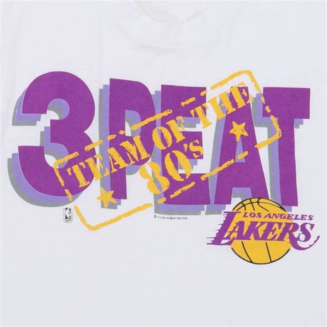 1980s Los Angeles Lakers 3 Peat Shirt – WyCo Vintage