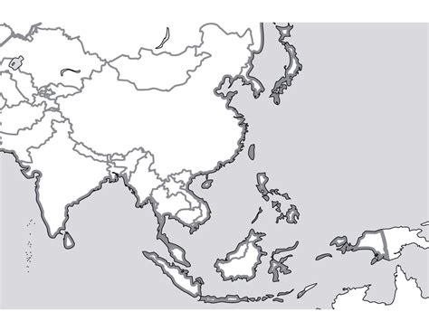 Southeast Asia Blank Map: Download Printable PDF