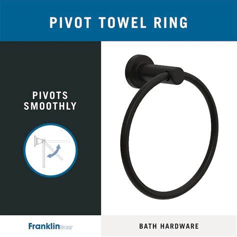 Franklin Brass 5-Piece Wake Matte Black Decorative Bathroom Hardware ...