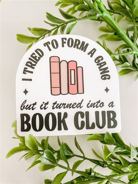Book Gang Club Sticker | Book club parties, Book club, Bookclub gifts