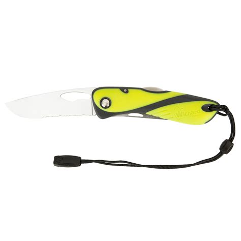 Sailing Knife with Marlin Spike and Shackle Key - Black/Yellow - Decathlon