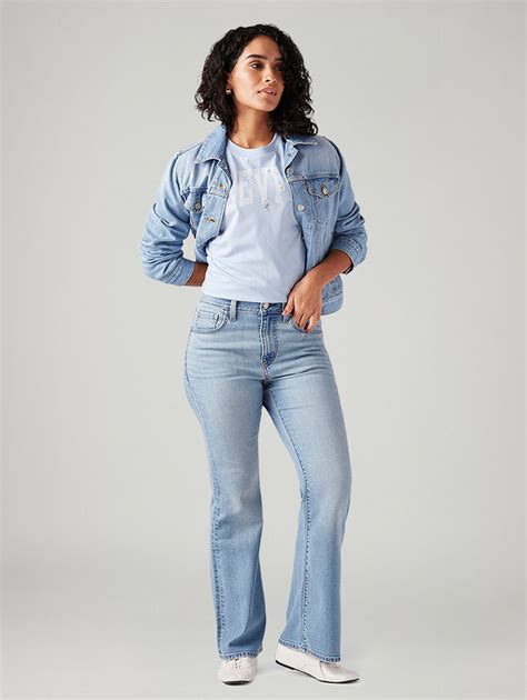 Women's 726 Light Blue Flared Fit High Rise Jeans – Levis India Store