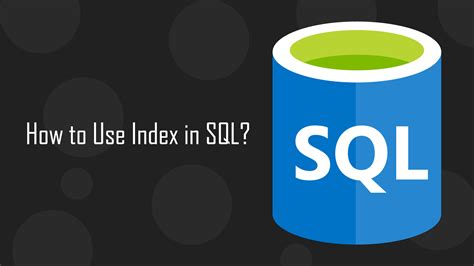 Image result for SQL Create Index Statement