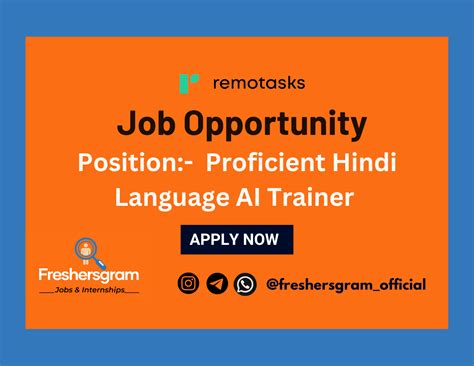 Proficient Hindi Language AI Trainer - Remote Opportunity with Remotasks
