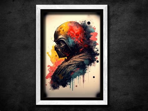 ArtStation - Darth Vader watercolor poster colorful Star Wars file ...