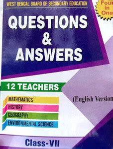 WBSE Questions & Answers Class -7th / Four In One, English Version ...
