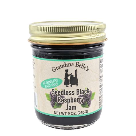 No Sugar Added Seedless Black Raspberry Jam – Lil Turtles