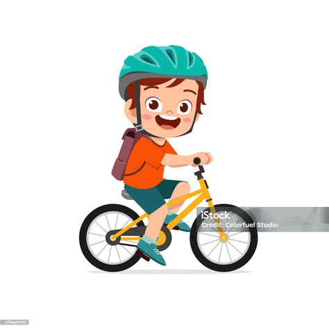 Kid Riding Bicycle