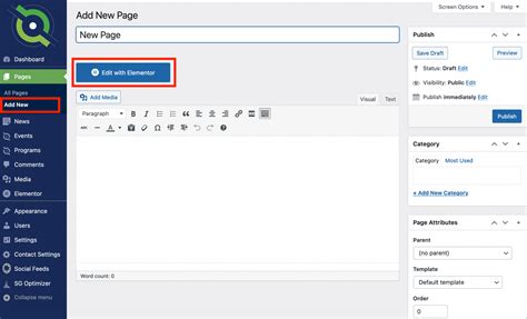 Editing Web Page Using Elementor 的图像结果