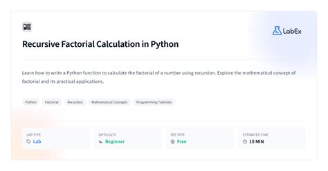 Image result for Recursive Factorial Python