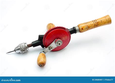 Hand drill stock image. Image of drill, craft, machinery - 24680401