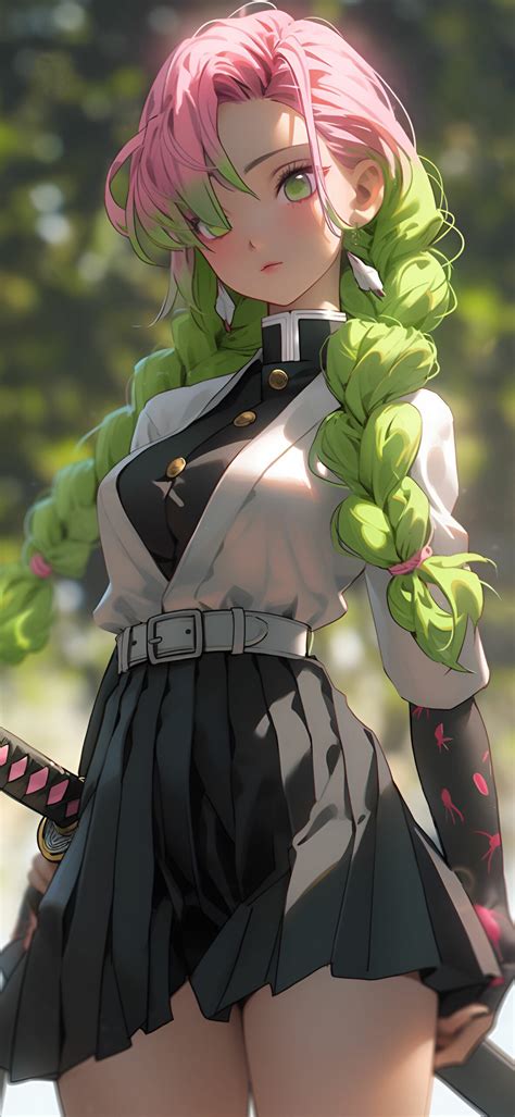 Demon Slayer Mitsuri Kanroji with Katana Wallpapers - Wallpapers Clan