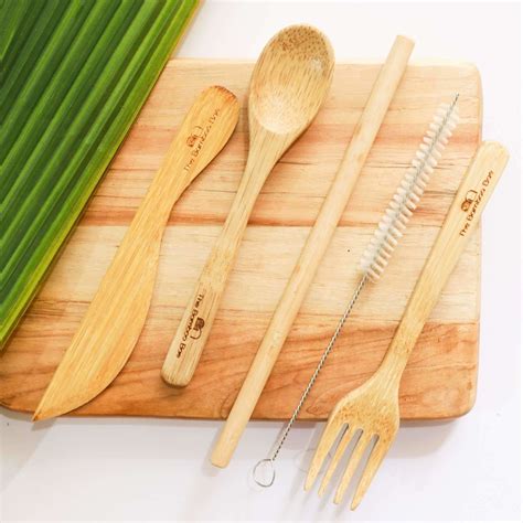 Bamboo Cutlery | Eco Friendly Travel Cutlery | Handcrafted Cutlery ...