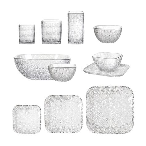 Glass Bowl And Plate Set For Tableware-GLASS TABLEWARE-Jh Glassware-Jh ...