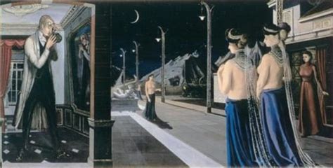 The street at night, 1947 by Paul Delvaux (1897-1994, Belgium) | Art ...