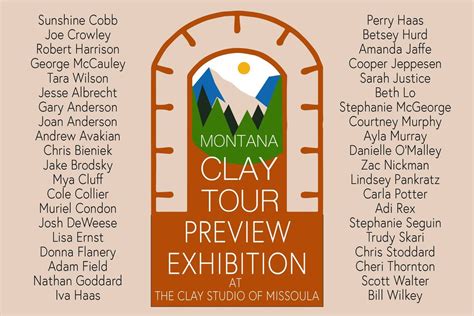 Montana Clay Tour Preview Exhibition , 1106 Hawthorne St, Missoula, MT ...