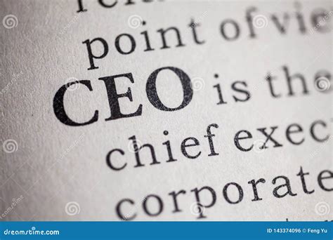 Chief executive officer stock photo. Image of printing - 143374096
