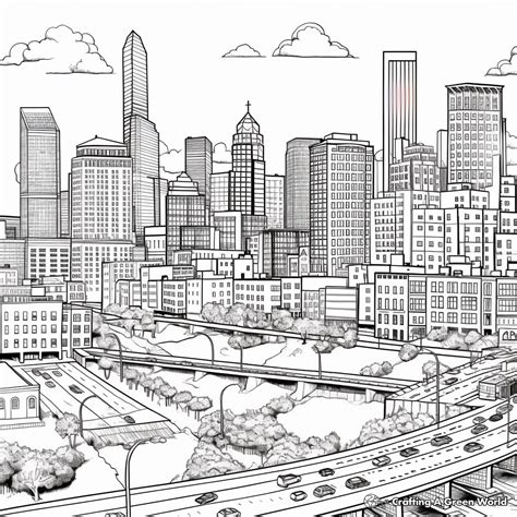 City Coloring Pages - MIT Printable