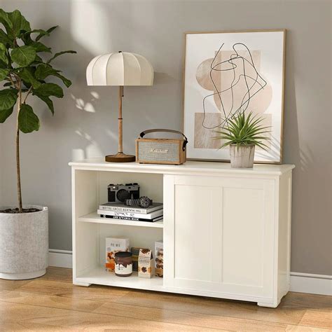 Lark Manor Buffet Cabinet With Storage Kitchen Storage Cabinet With Adjustable Shelf | Wayfair