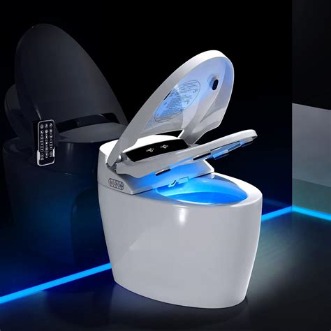 XEK Smart Toilet - One Piece Bidet with Warm Water Sprayer & Dryer, Foot Sensor Operation ...