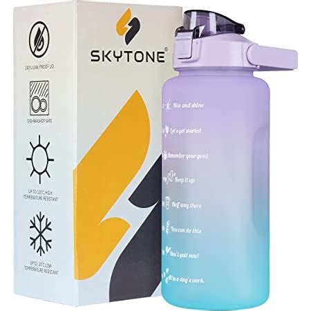 JUGTE 2 Ltr Water Bottle Motivational Sipper Water Bottle for Adults ...
