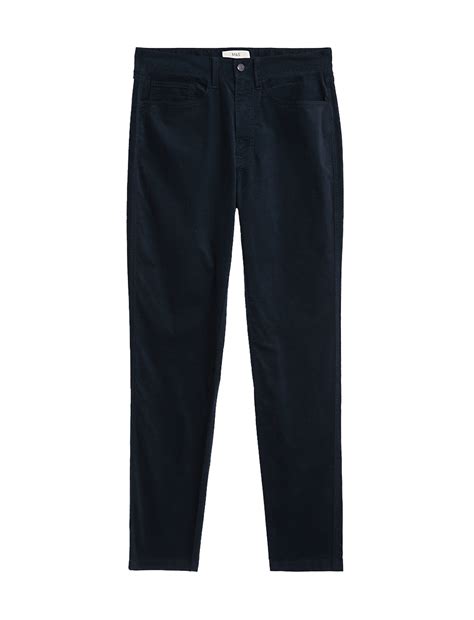Buy Slim Fit Diagonal Corduroy 5 Pocket Trousers at Marks & Spencer