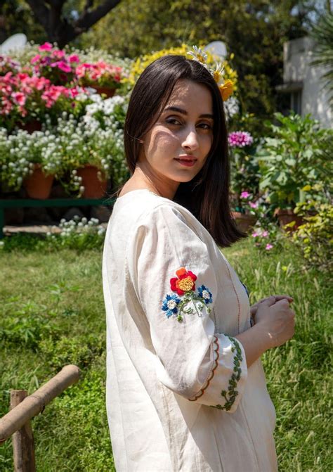 Off White Embroidered Cotton Kurta and Pant Set – Style Jaipur