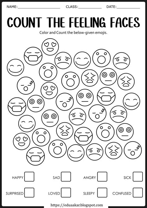 Feeling Worksheet 的图像结果